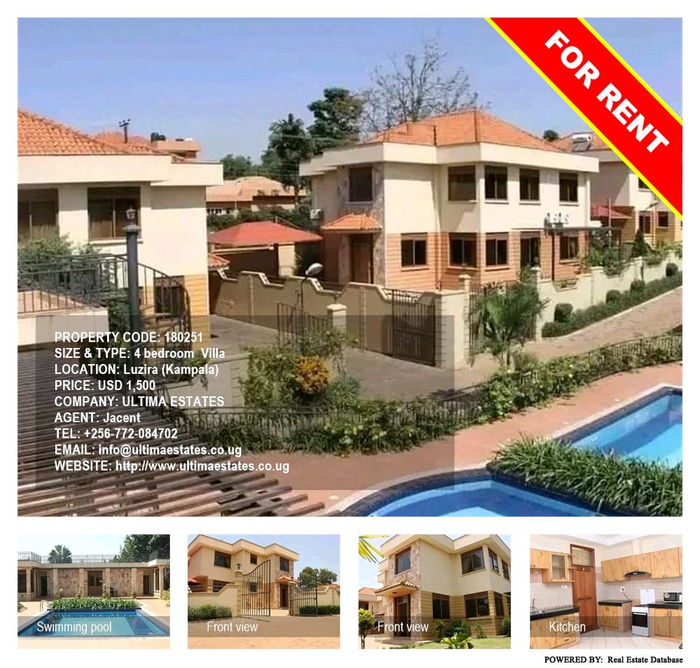4 bedroom Villa  for rent in Luzira Kampala Uganda, code: 180251