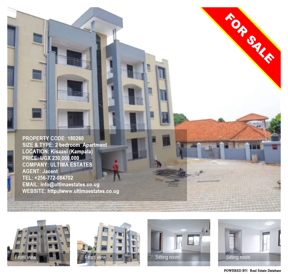 2 bedroom Apartment  for sale in Kisaasi Kampala Uganda, code: 180260