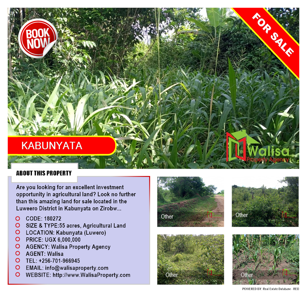 Agricultural Land  for sale in Kabunyata Luweero Uganda, code: 180272
