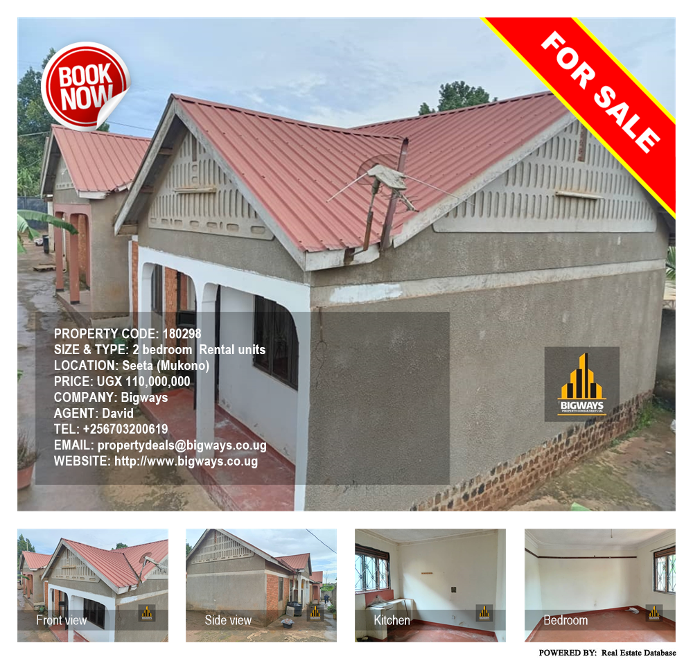2 bedroom Rental units  for sale in Seeta Mukono Uganda, code: 180298