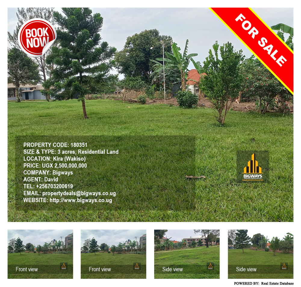 Residential Land  for sale in Kira Wakiso Uganda, code: 180351