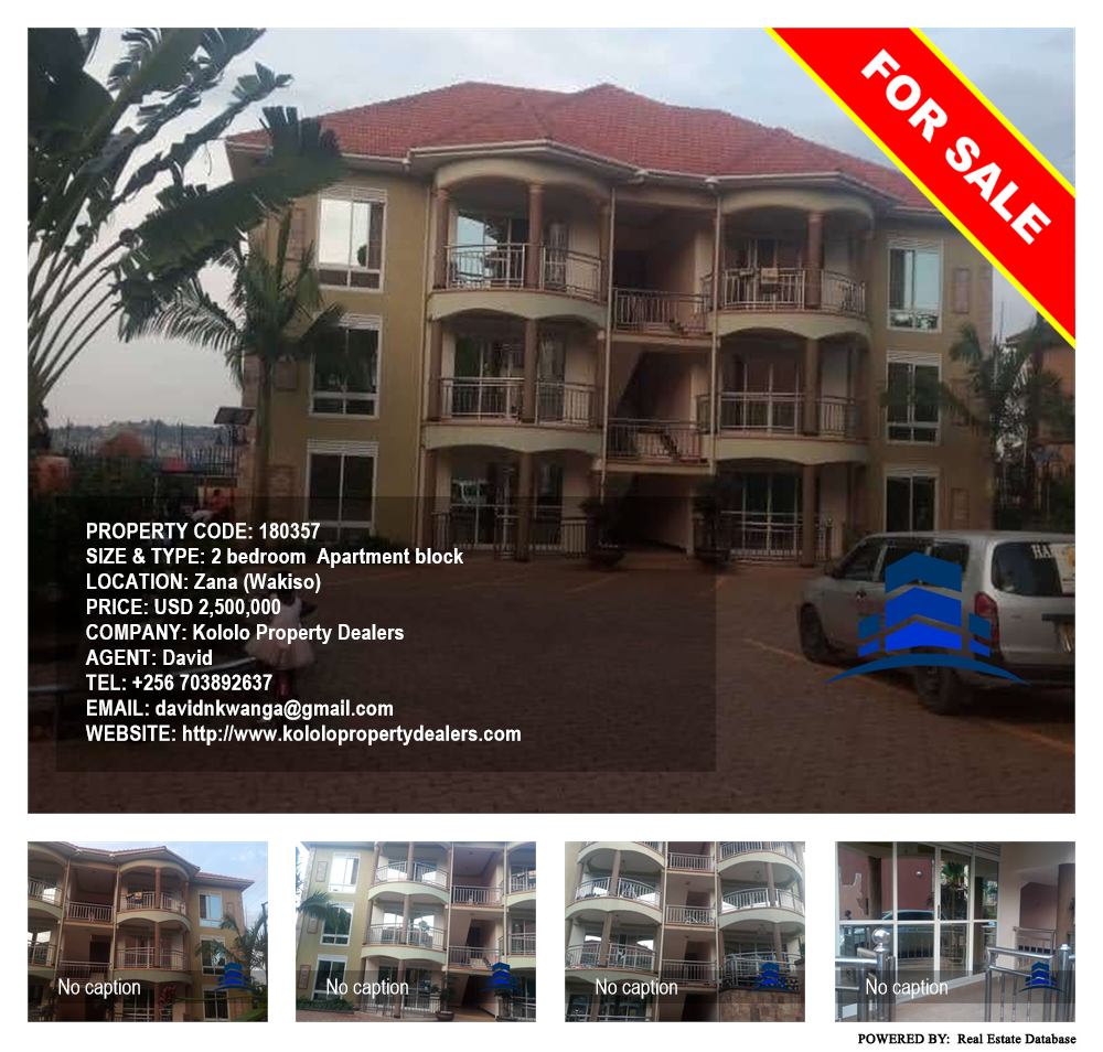 2 bedroom Apartment block  for sale in Zana Wakiso Uganda, code: 180357