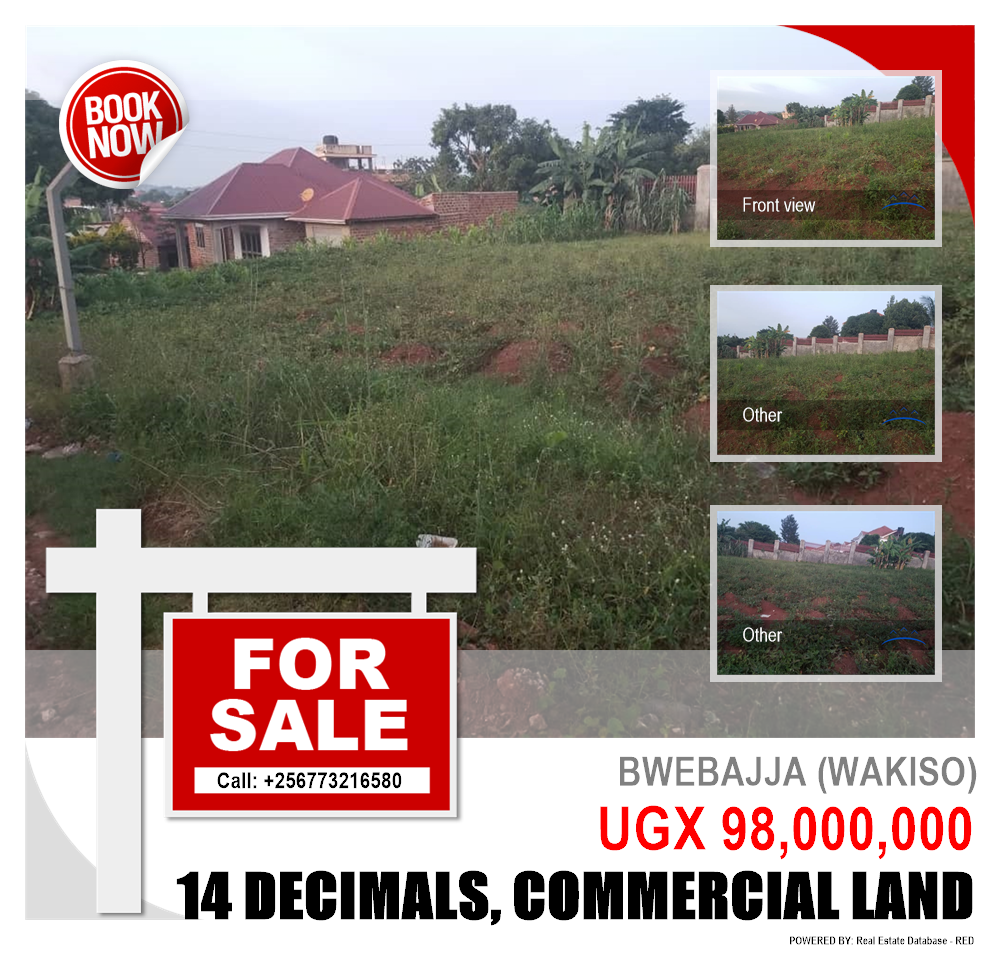 Commercial Land  for sale in Bwebajja Wakiso Uganda, code: 180361