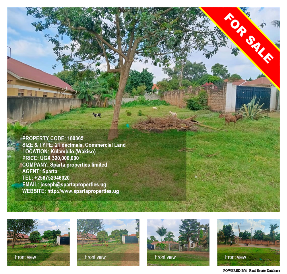 Commercial Land  for sale in Kulambilo Wakiso Uganda, code: 180365