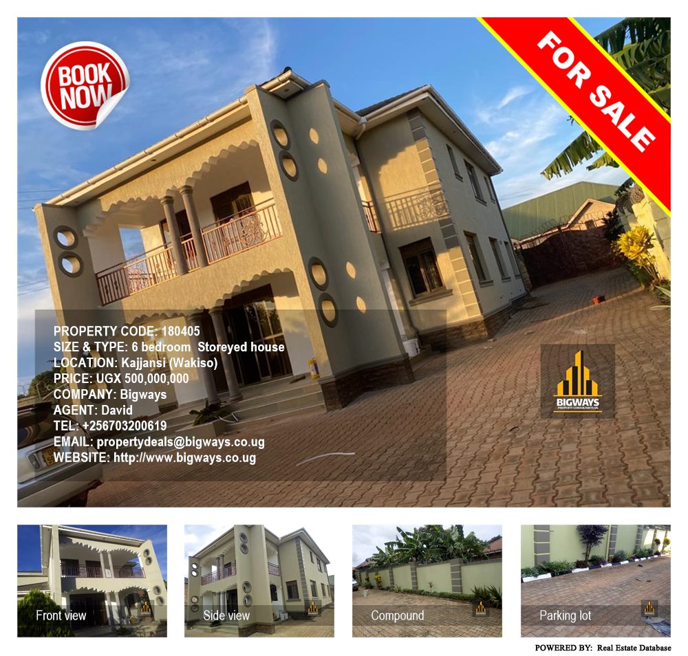6 bedroom Storeyed house  for sale in Kajjansi Wakiso Uganda, code: 180405