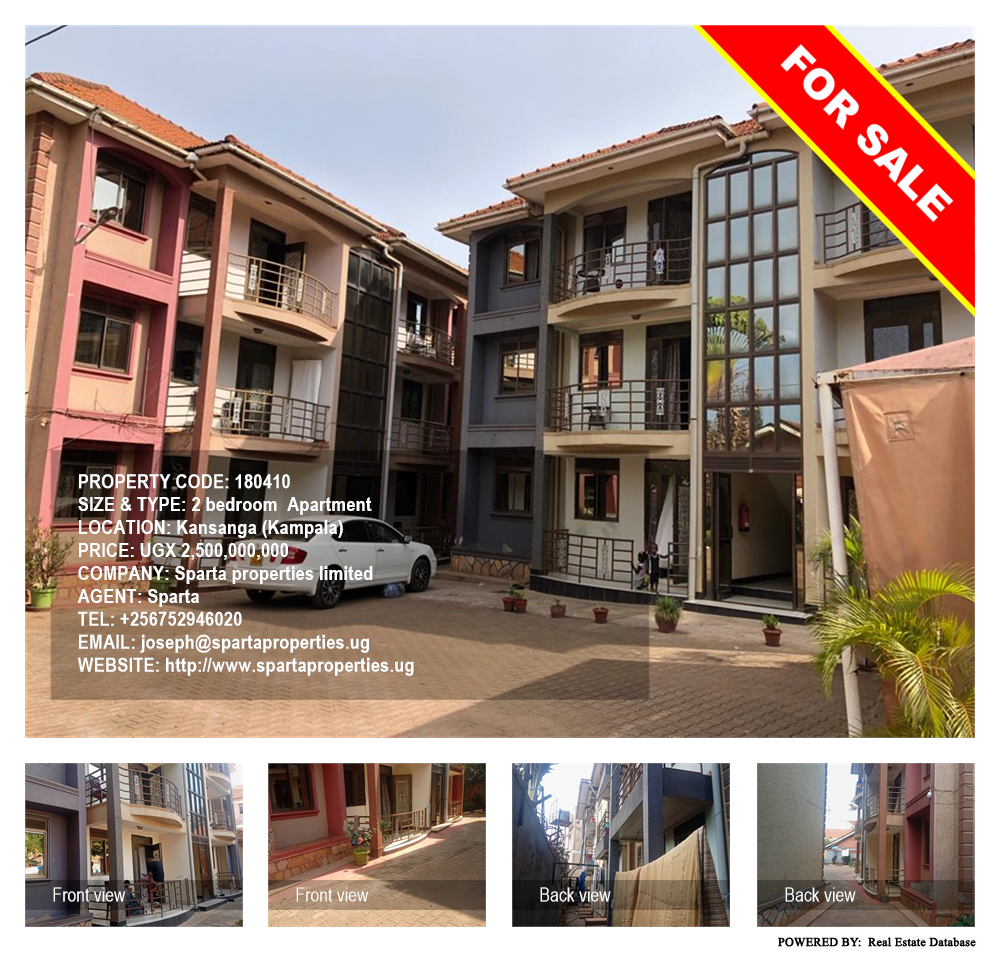2 bedroom Apartment  for sale in Kansanga Kampala Uganda, code: 180410