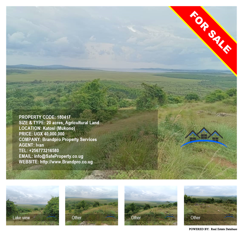 Agricultural Land  for sale in Katosi Mukono Uganda, code: 180417