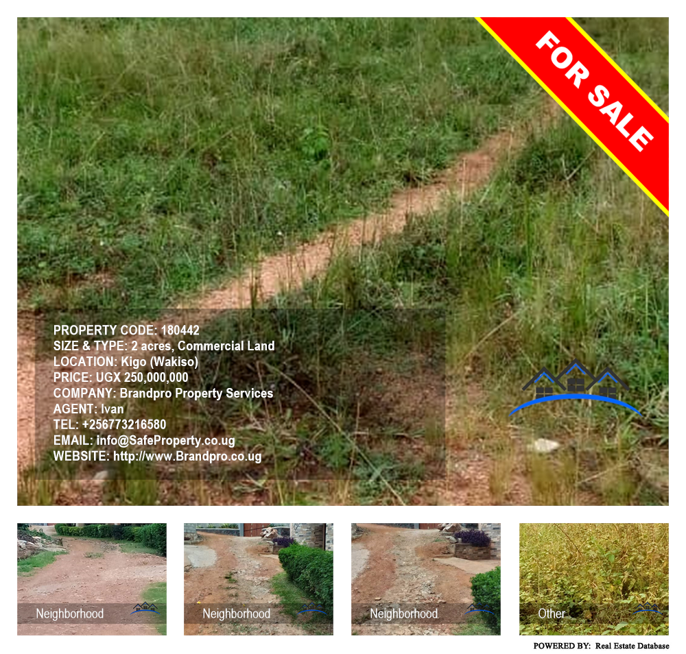 Commercial Land  for sale in Kigo Wakiso Uganda, code: 180442