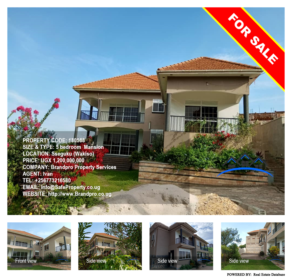 5 bedroom Mansion  for sale in Seguku Wakiso Uganda, code: 180588