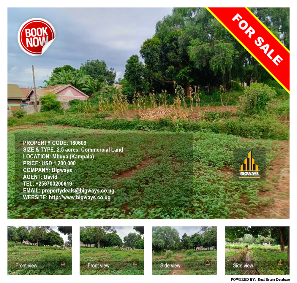 Commercial Land  for sale in Mbuya Kampala Uganda, code: 180609
