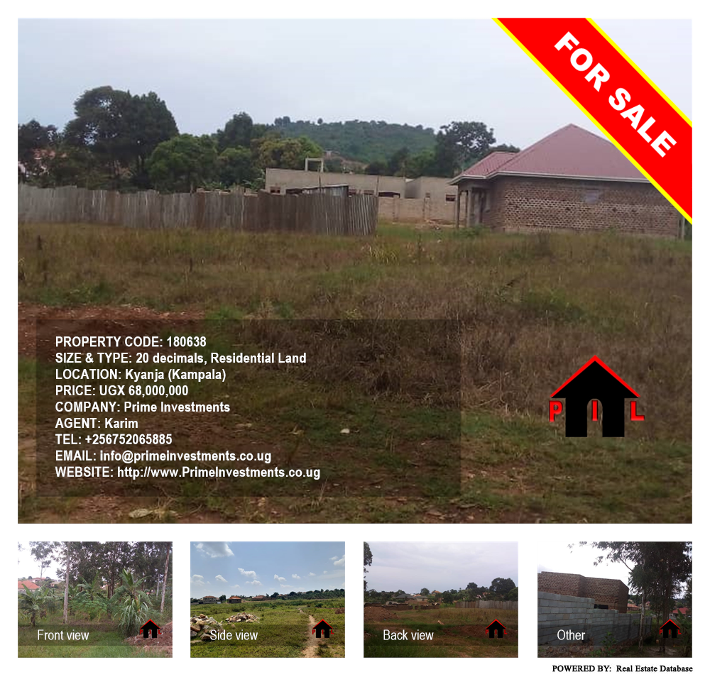 Residential Land  for sale in Kyanja Kampala Uganda, code: 180638