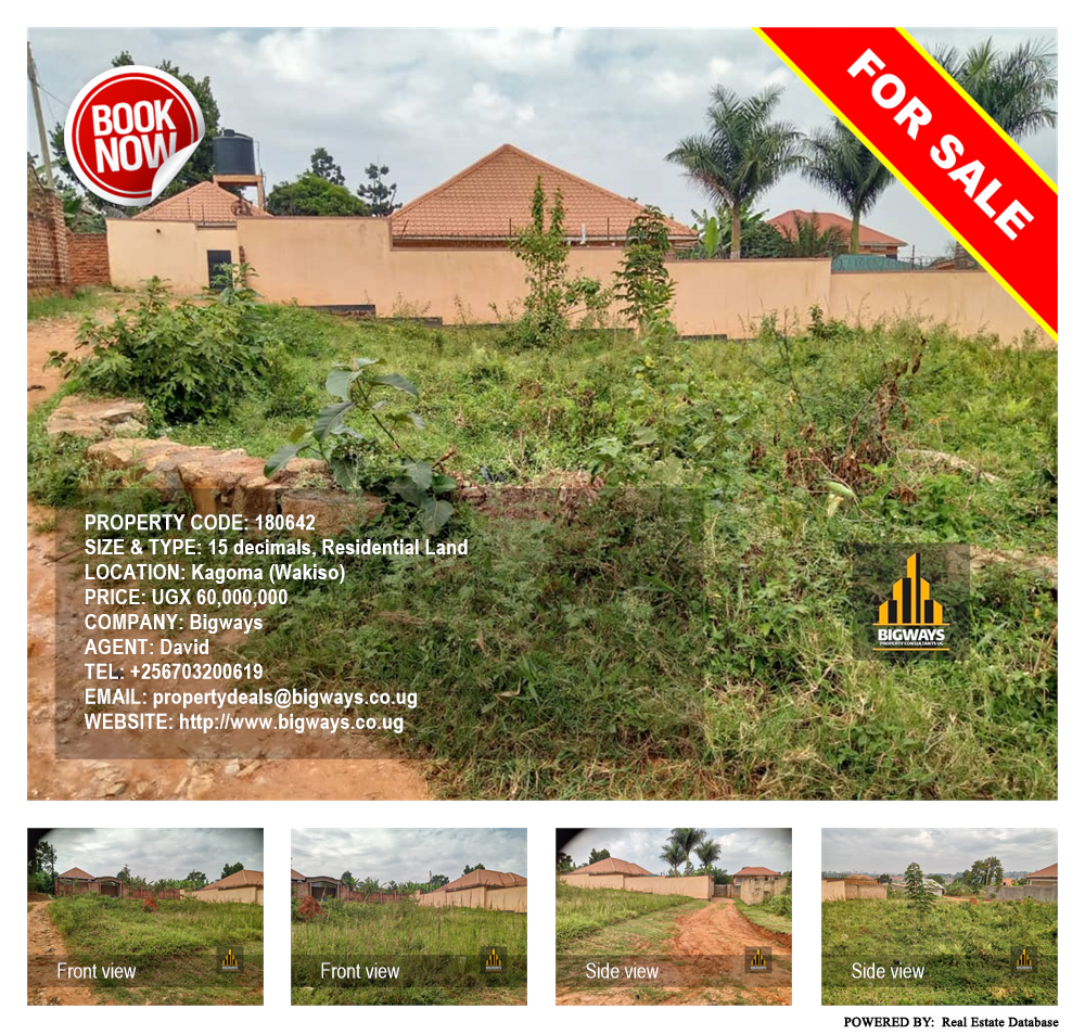 Residential Land  for sale in Kagoma Wakiso Uganda, code: 180642
