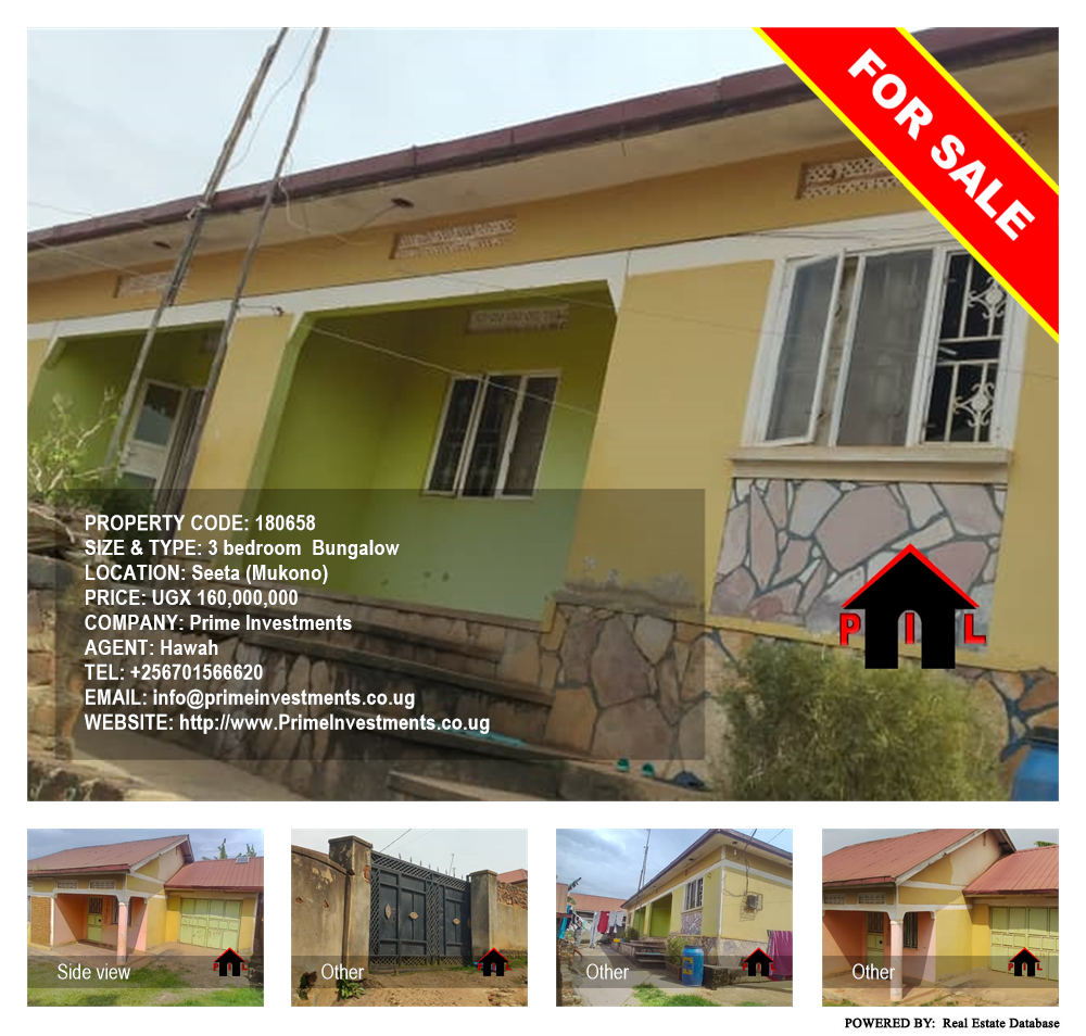 3 bedroom Bungalow  for sale in Seeta Mukono Uganda, code: 180658
