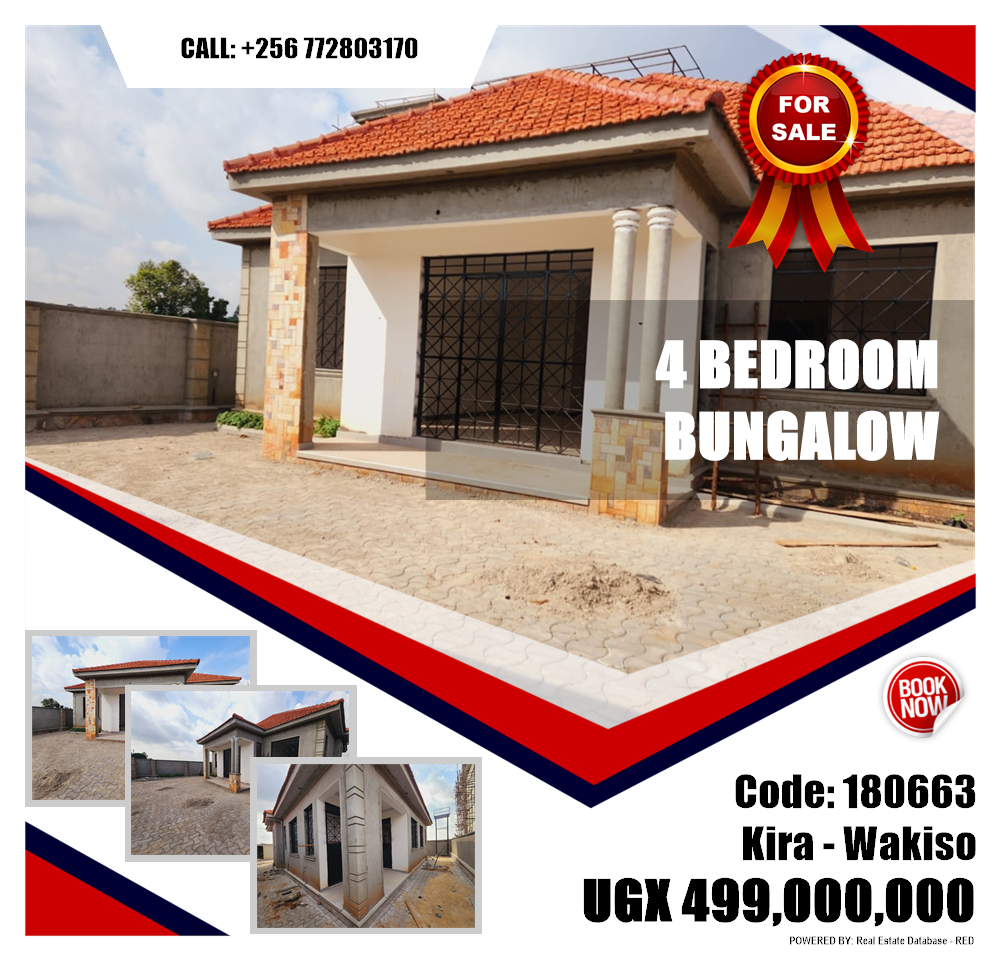 4 bedroom Bungalow  for sale in Kira Wakiso Uganda, code: 180663