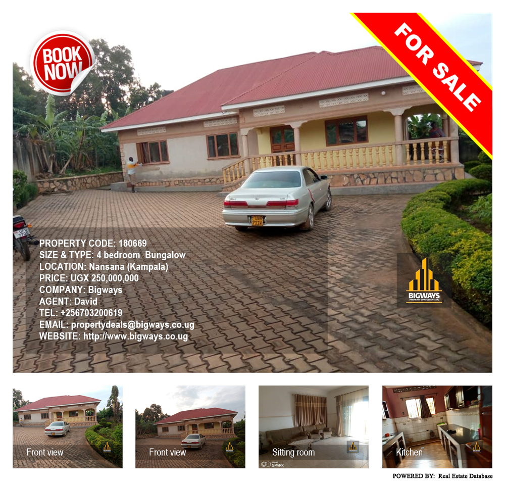 4 bedroom Bungalow  for sale in Nansana Kampala Uganda, code: 180669
