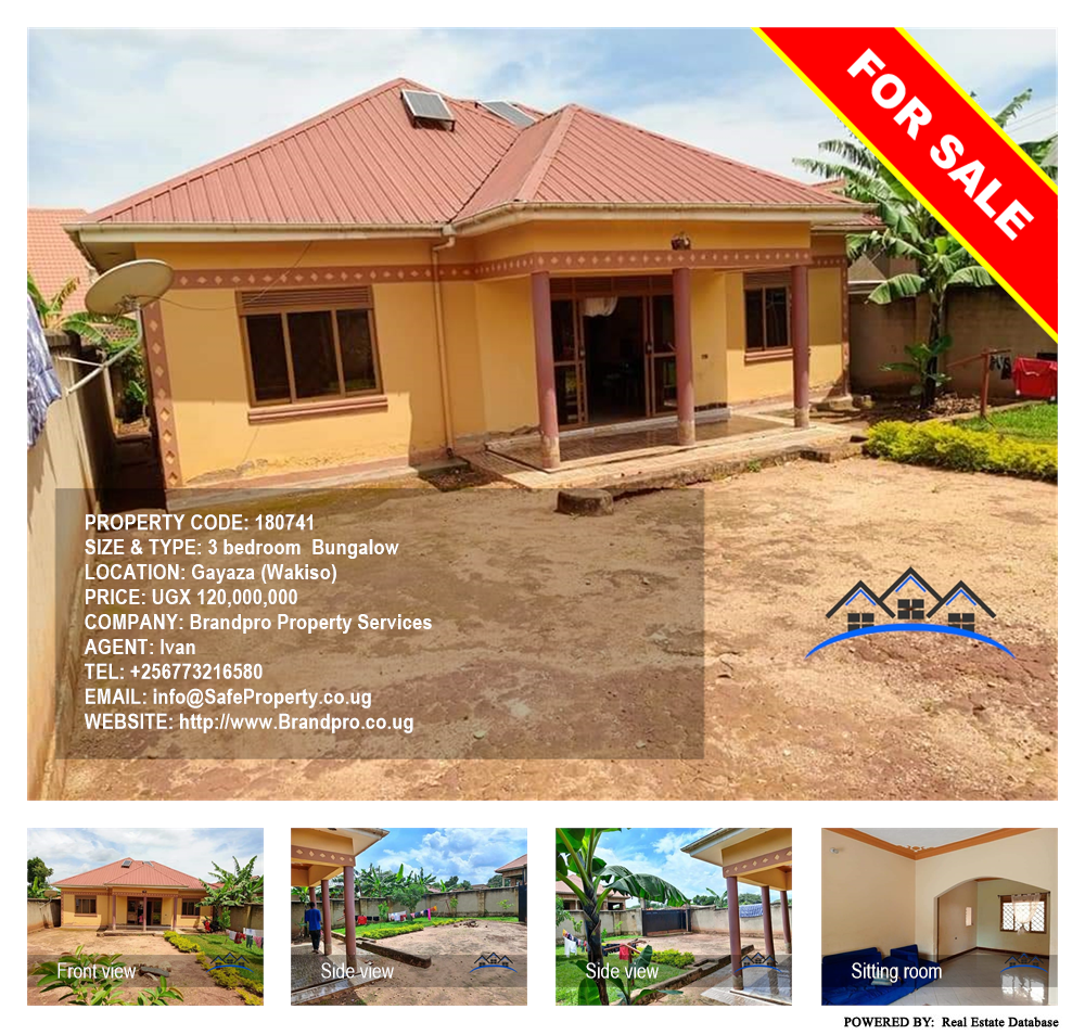 3 bedroom Bungalow  for sale in Gayaza Wakiso Uganda, code: 180741