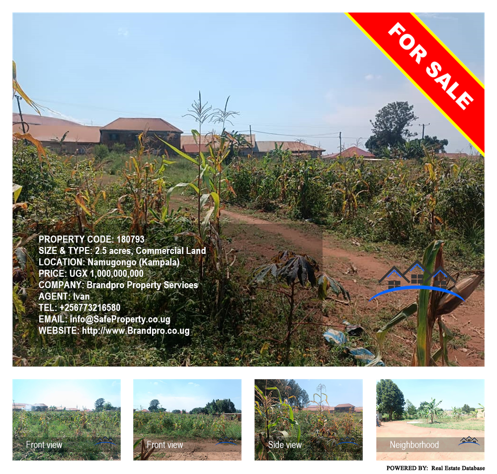 Commercial Land  for sale in Namugongo Kampala Uganda, code: 180793