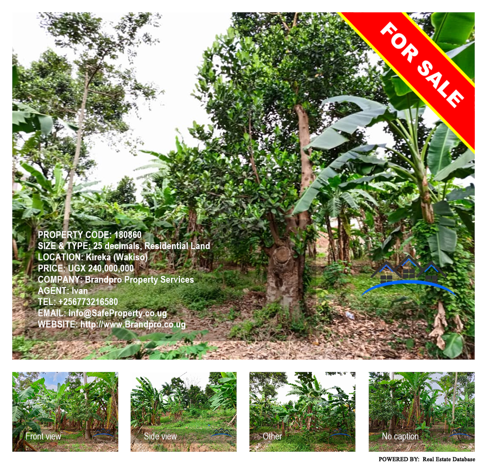 Residential Land  for sale in Kireka Wakiso Uganda, code: 180860