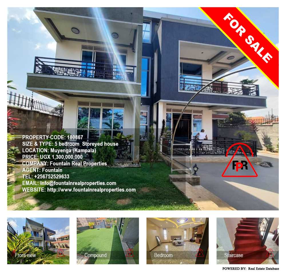 5 bedroom Storeyed house  for sale in Muyenga Kampala Uganda, code: 180867