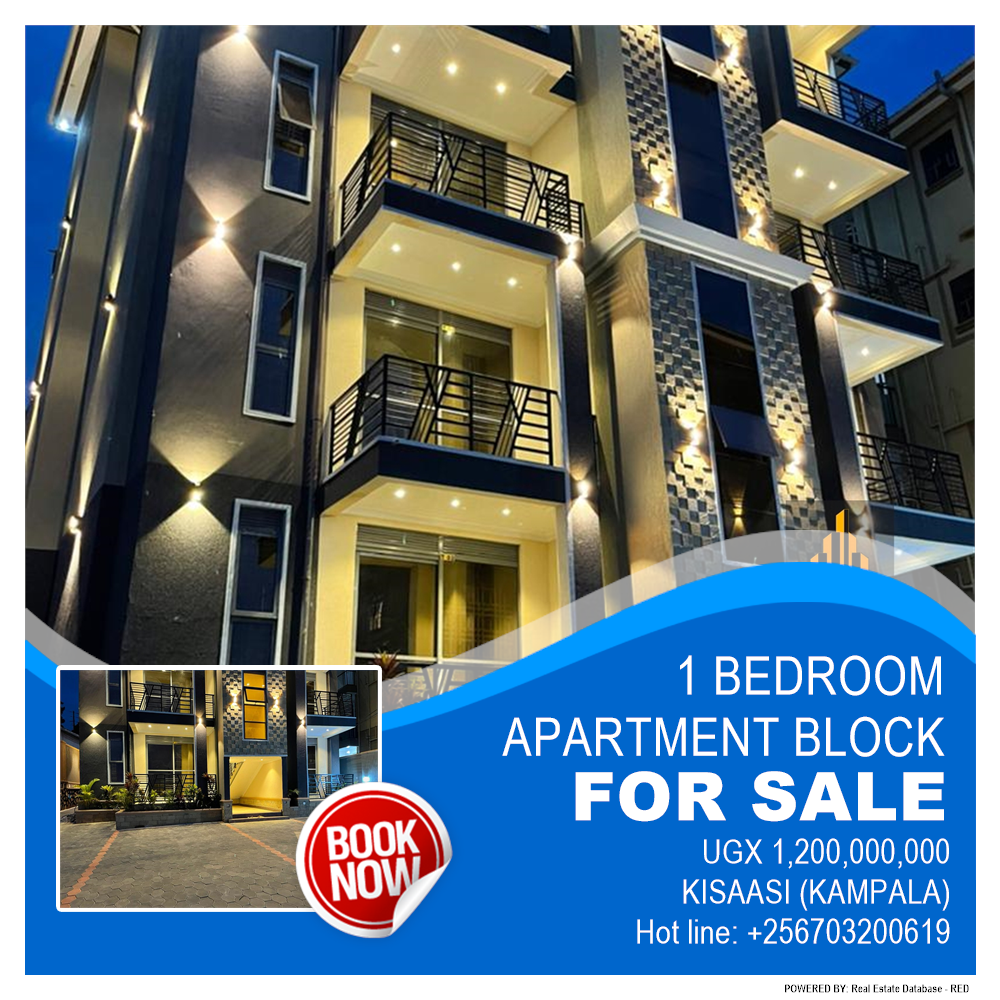1 bedroom Apartment block  for sale in Kisaasi Kampala Uganda, code: 180909