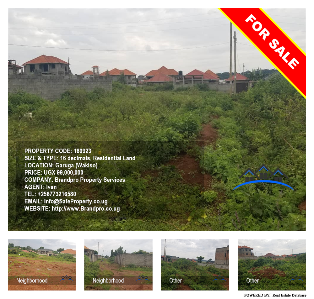 Residential Land  for sale in Garuga Wakiso Uganda, code: 180923