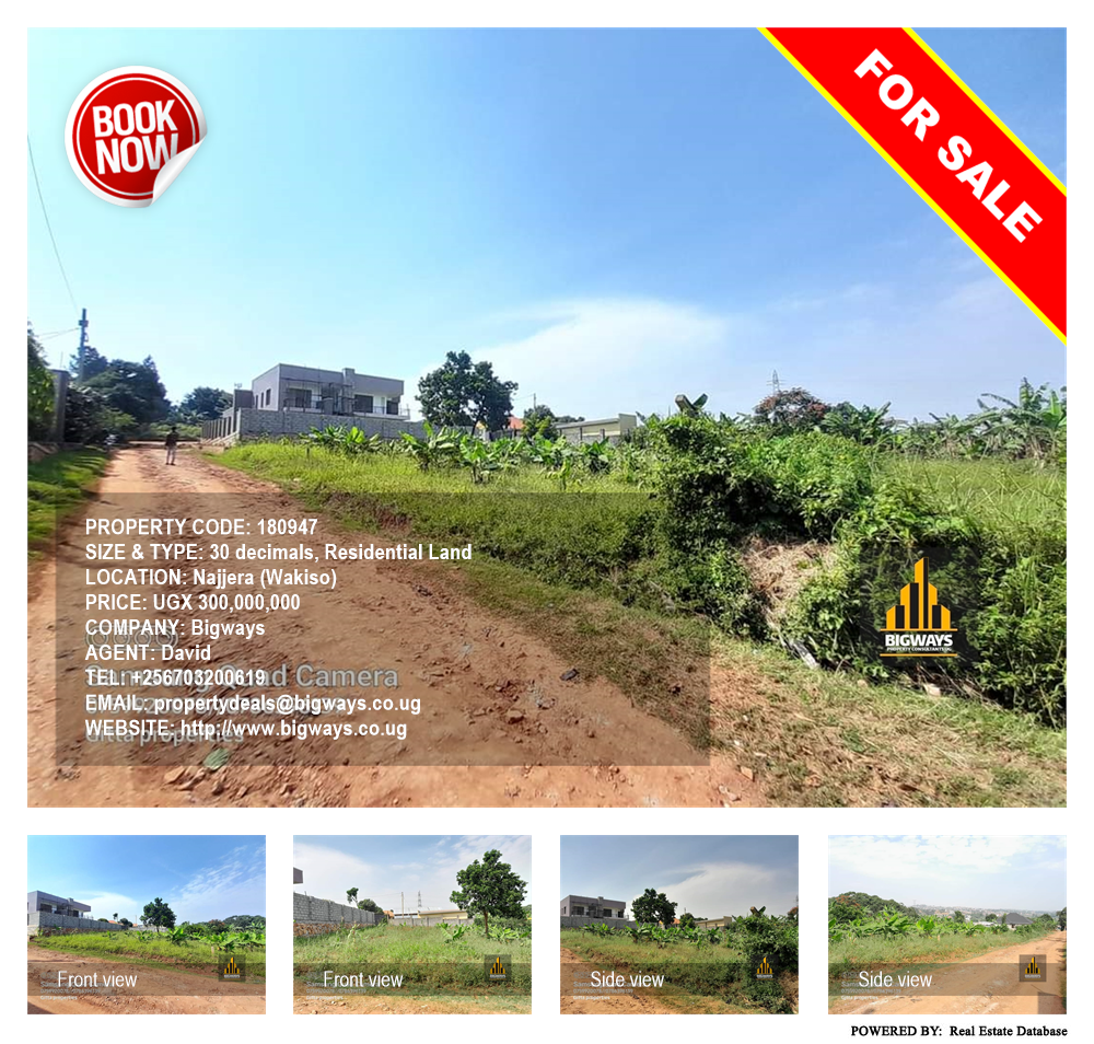Residential Land  for sale in Najjera Wakiso Uganda, code: 180947