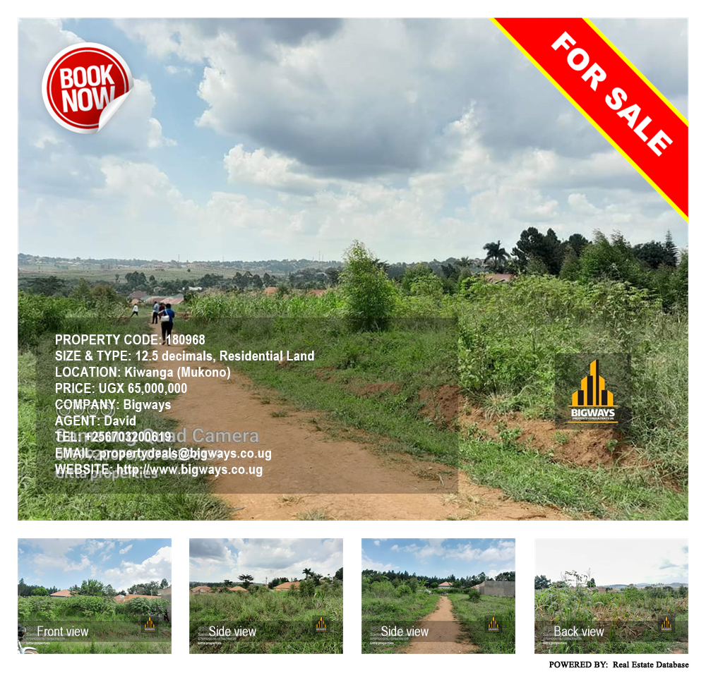 Residential Land  for sale in Kiwanga Mukono Uganda, code: 180968