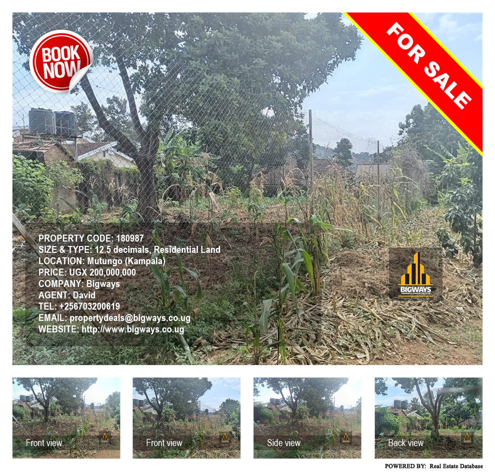 Residential Land  for sale in Mutungo Kampala Uganda, code: 180987