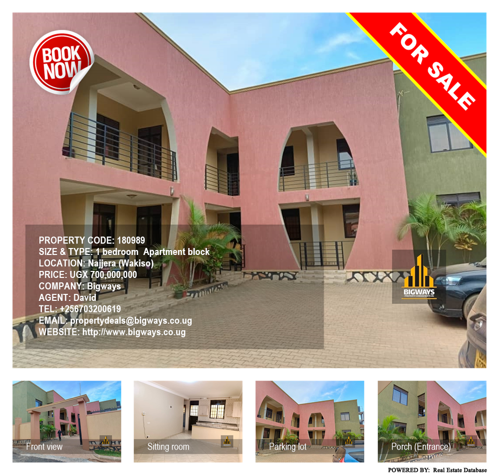 1 bedroom Apartment block  for sale in Najjera Wakiso Uganda, code: 180989