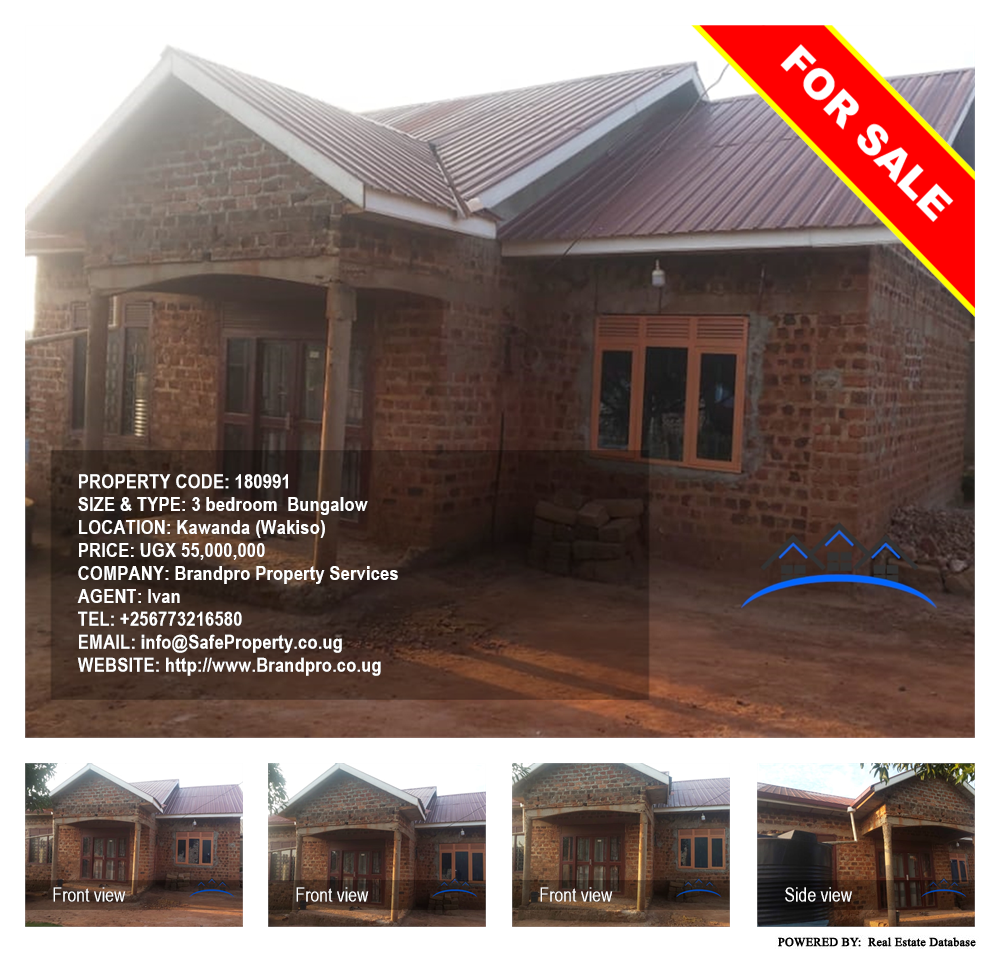 3 bedroom Bungalow  for sale in Kawanda Wakiso Uganda, code: 180991