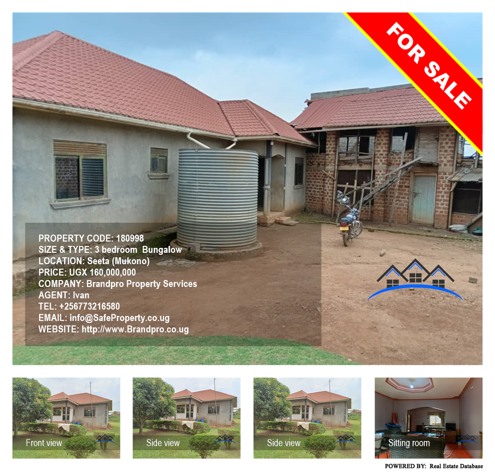 3 bedroom Bungalow  for sale in Seeta Mukono Uganda, code: 180998