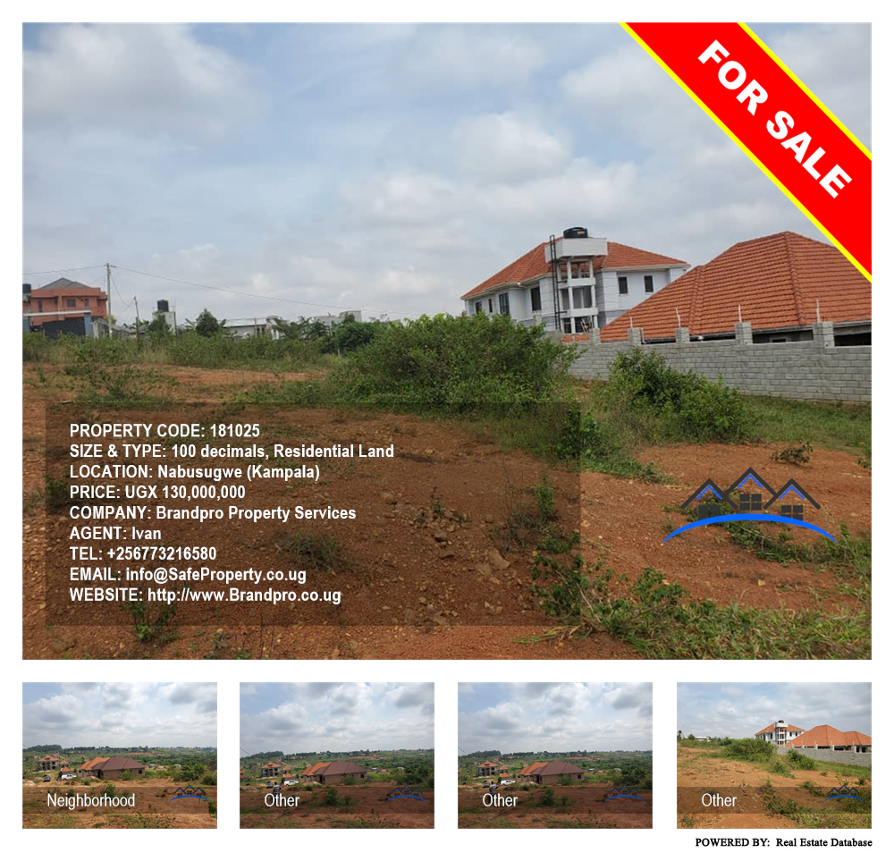 Residential Land  for sale in Nabusugwe Kampala Uganda, code: 181025