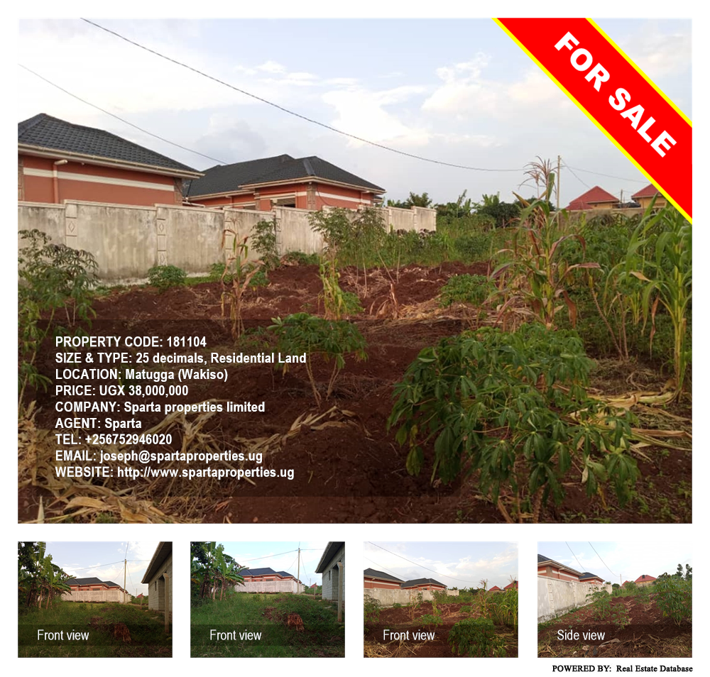 Residential Land  for sale in Matugga Wakiso Uganda, code: 181104