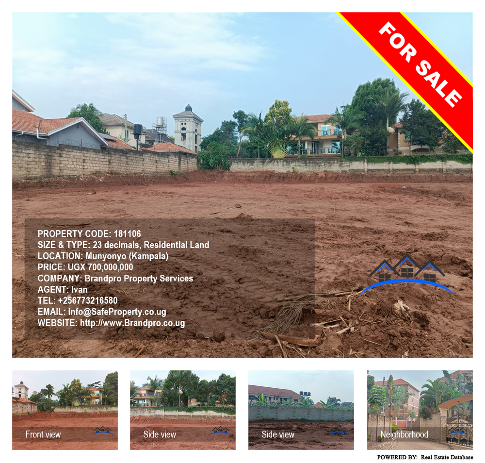 Residential Land  for sale in Munyonyo Kampala Uganda, code: 181106