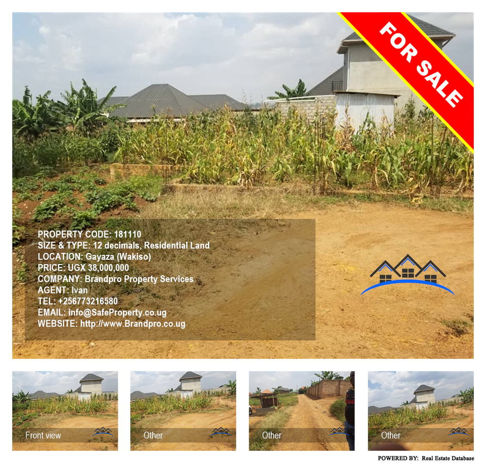 Residential Land  for sale in Gayaza Wakiso Uganda, code: 181110