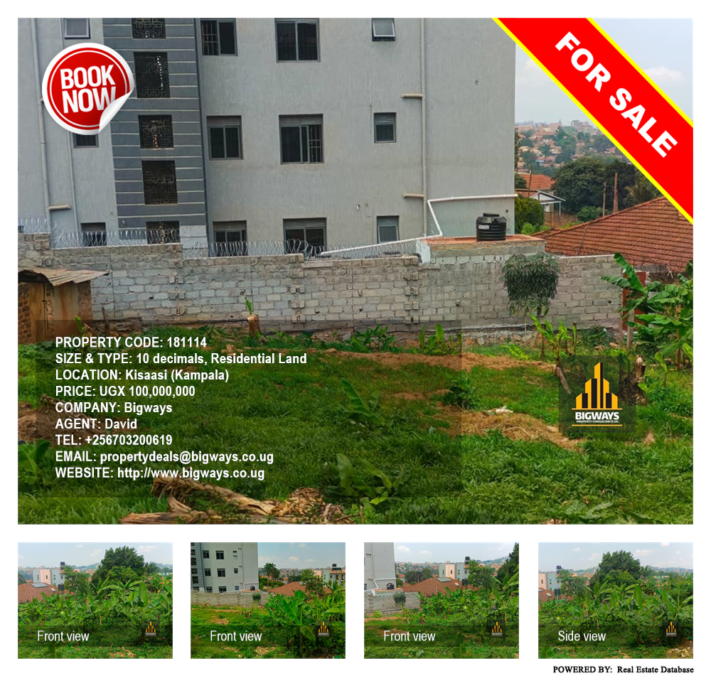 Residential Land  for sale in Kisaasi Kampala Uganda, code: 181114