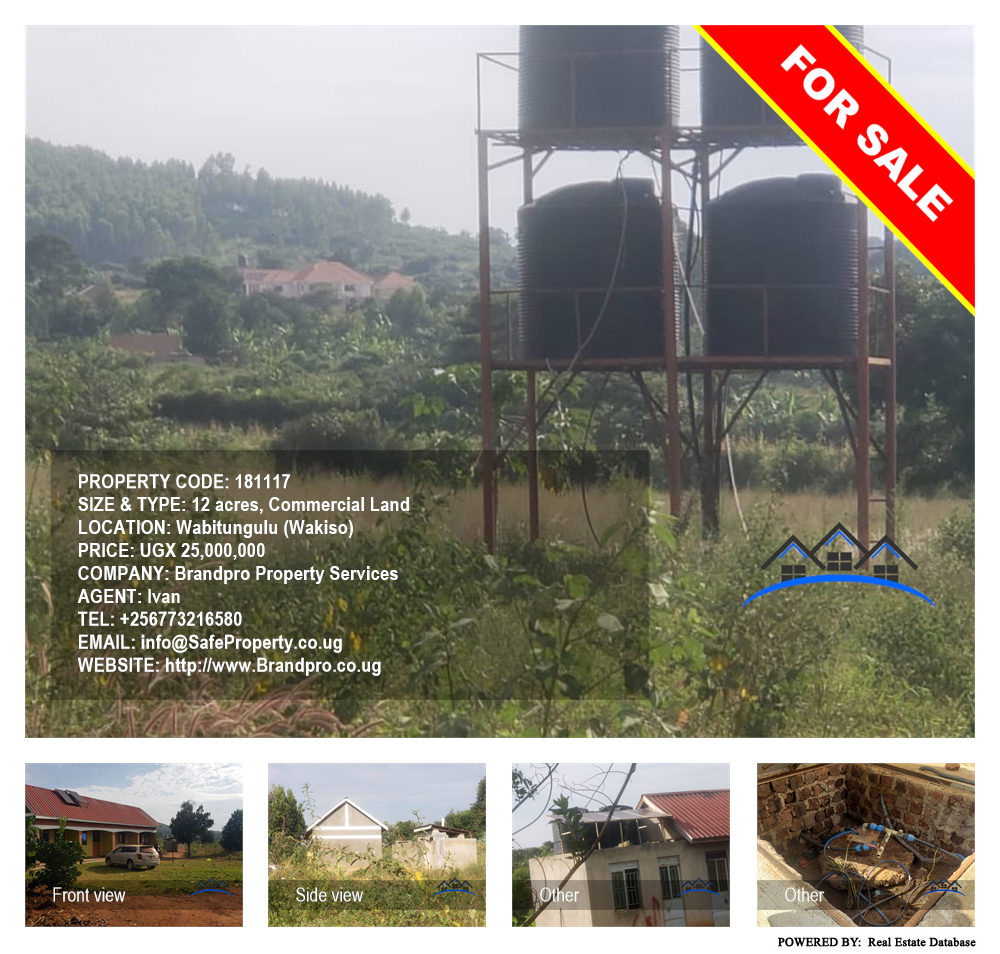 Commercial Land  for sale in Wabitungulu Wakiso Uganda, code: 181117
