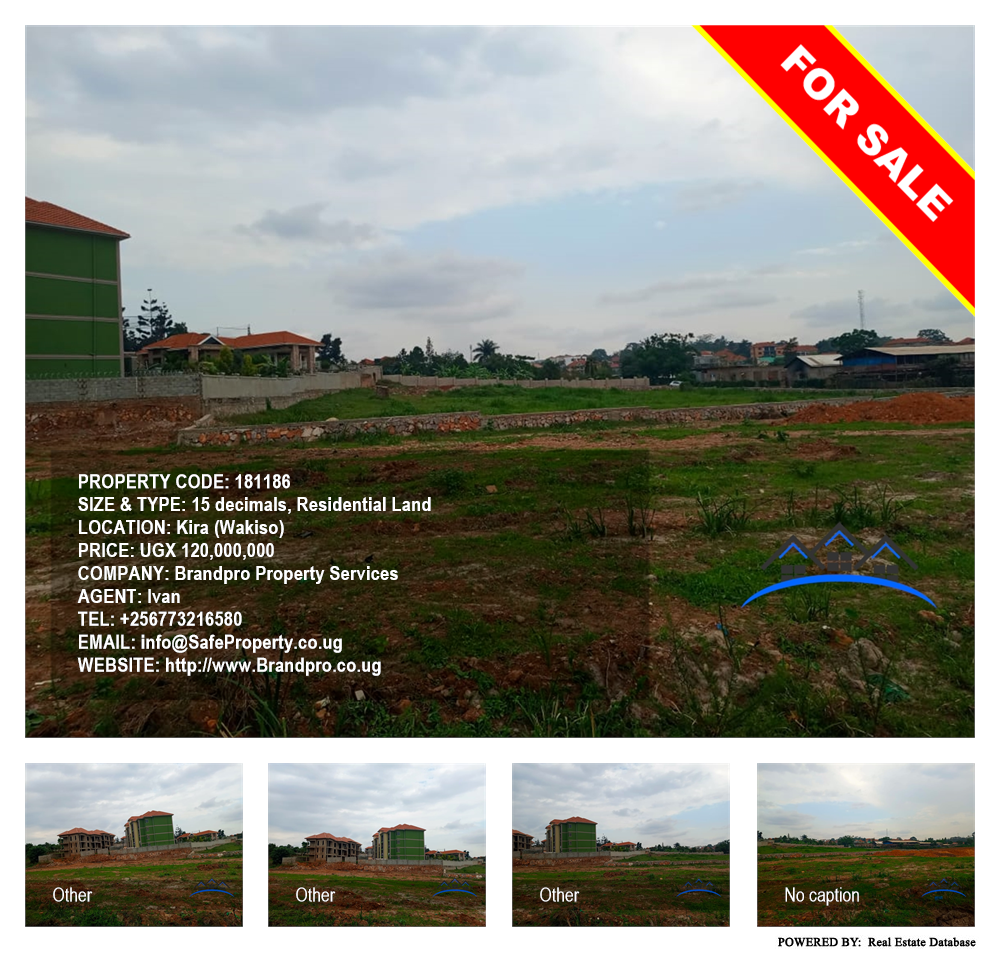 Residential Land  for sale in Kira Wakiso Uganda, code: 181186