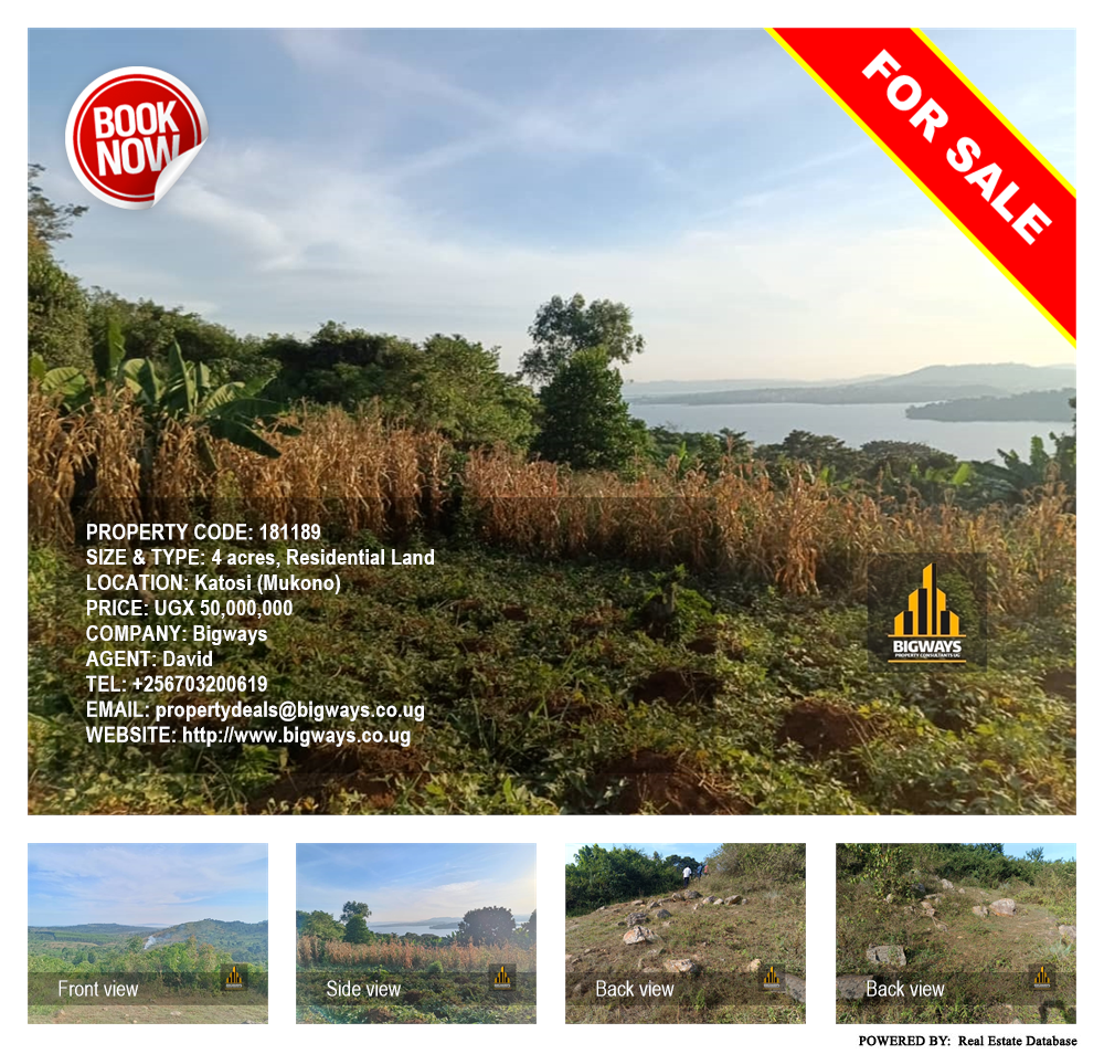 Residential Land  for sale in Katosi Mukono Uganda, code: 181189