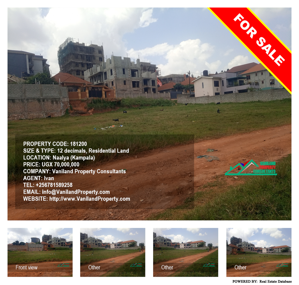 Residential Land  for sale in Naalya Kampala Uganda, code: 181200