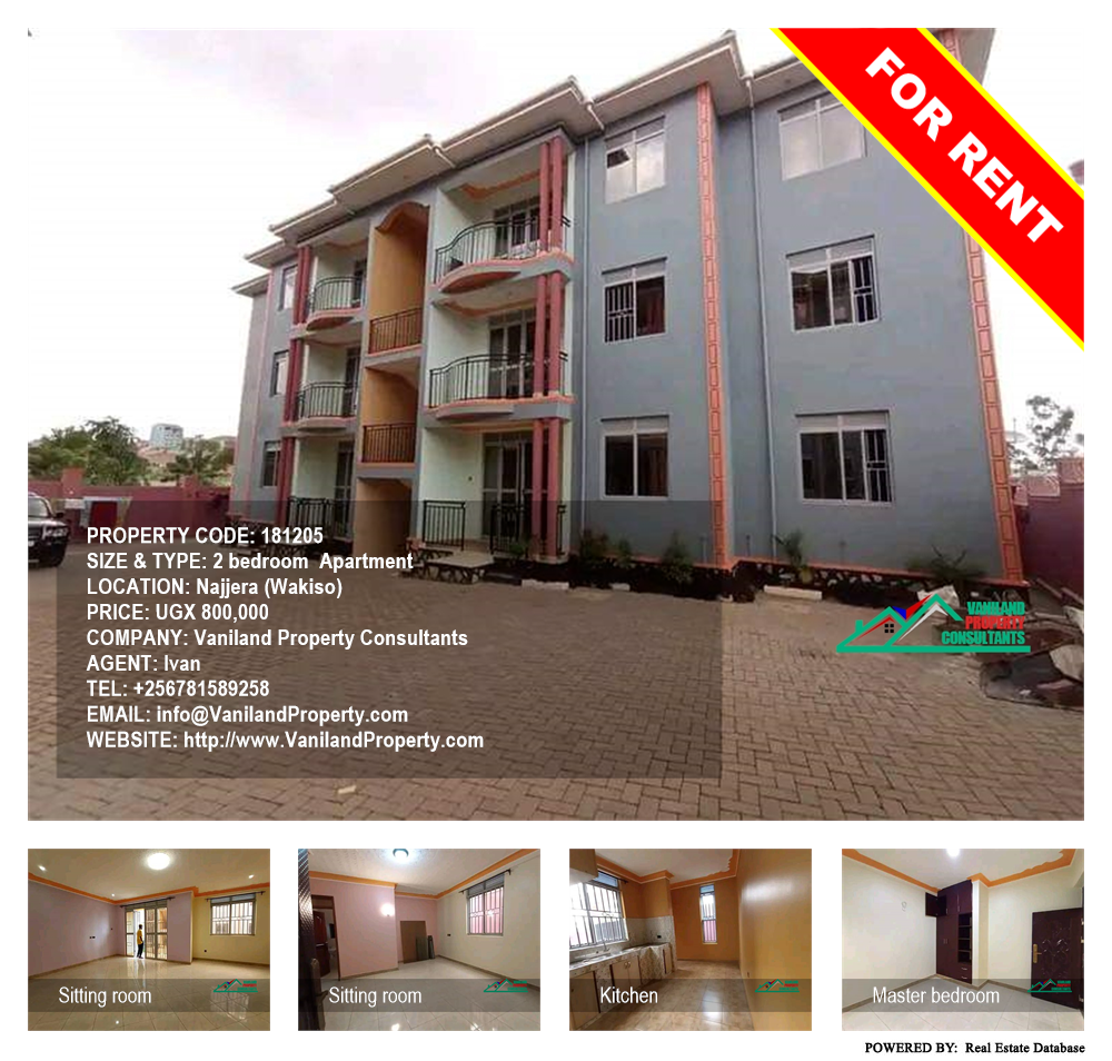 2 bedroom Apartment  for rent in Najjera Wakiso Uganda, code: 181205