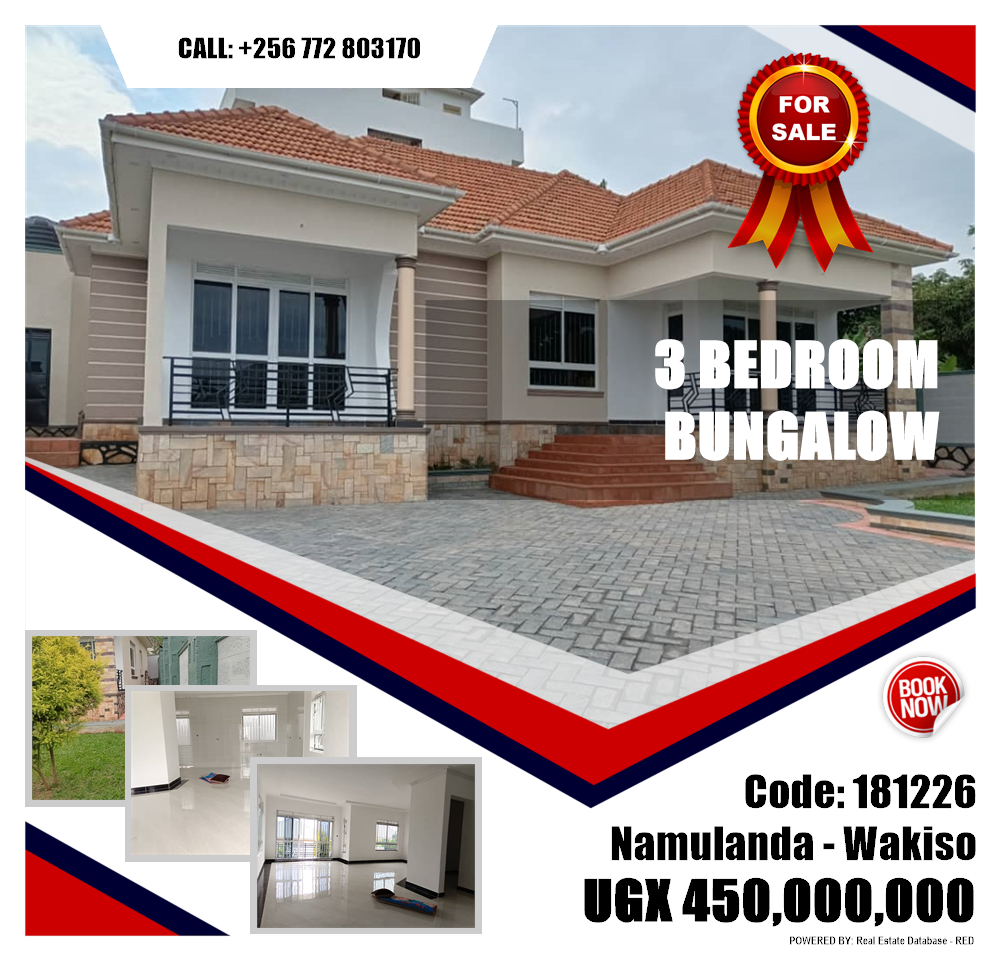 3 bedroom Bungalow  for sale in Namulanda Wakiso Uganda, code: 181226