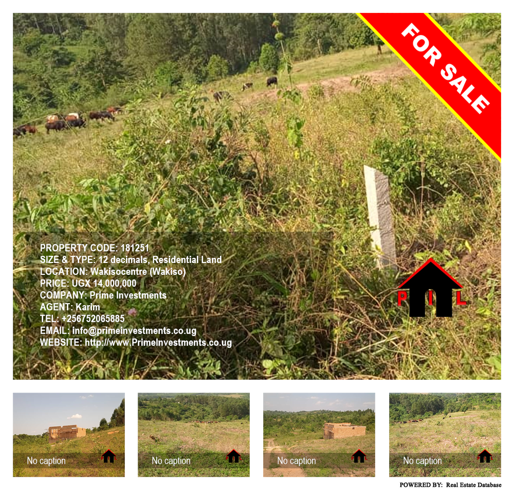 Residential Land  for sale in Wakisocentre Wakiso Uganda, code: 181251