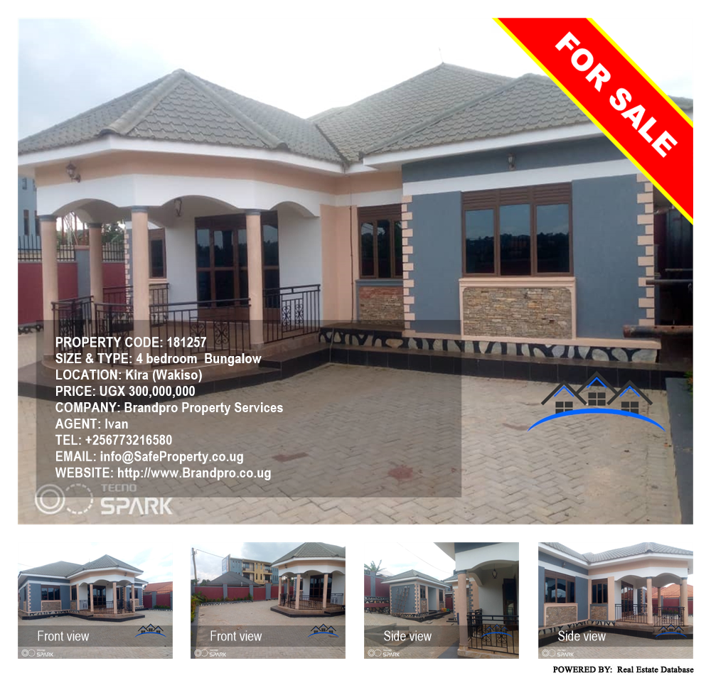 4 bedroom Bungalow  for sale in Kira Wakiso Uganda, code: 181257