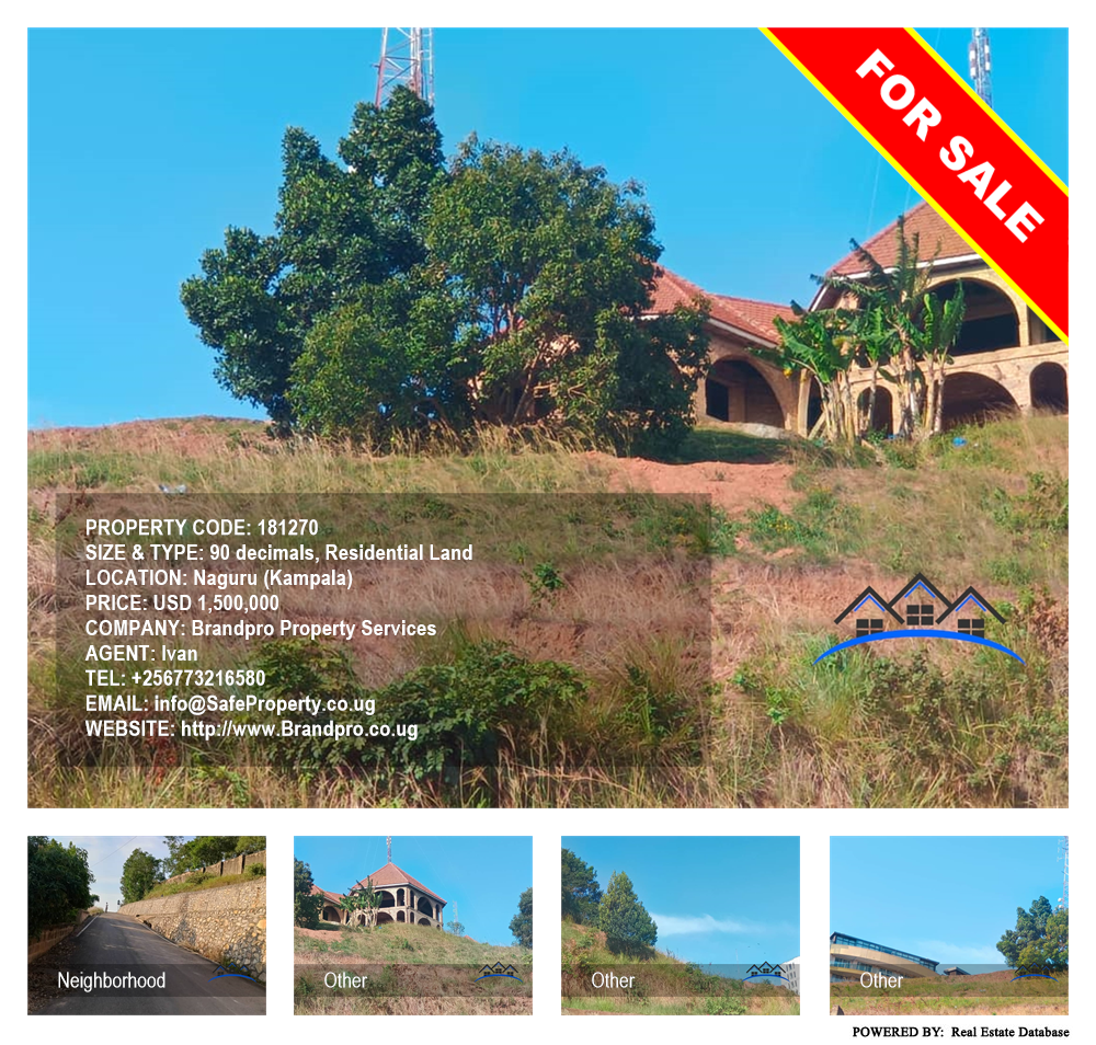 Residential Land  for sale in Naguru Kampala Uganda, code: 181270