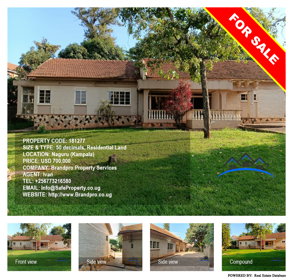 Residential Land  for sale in Naguru Kampala Uganda, code: 181277