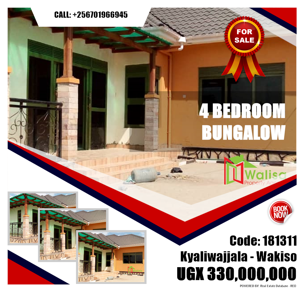 4 bedroom Bungalow  for sale in Kyaliwajjala Wakiso Uganda, code: 181311