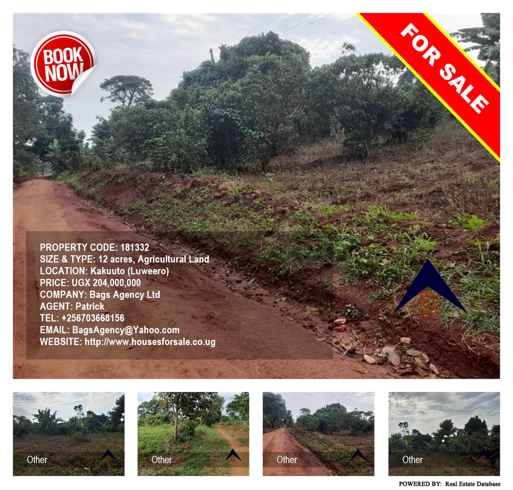Agricultural Land  for sale in Kakuuto Luweero Uganda, code: 181332