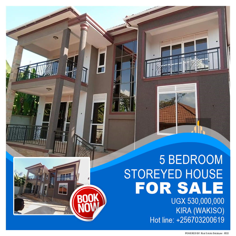 5 bedroom Storeyed house  for sale in Kira Wakiso Uganda, code: 181344