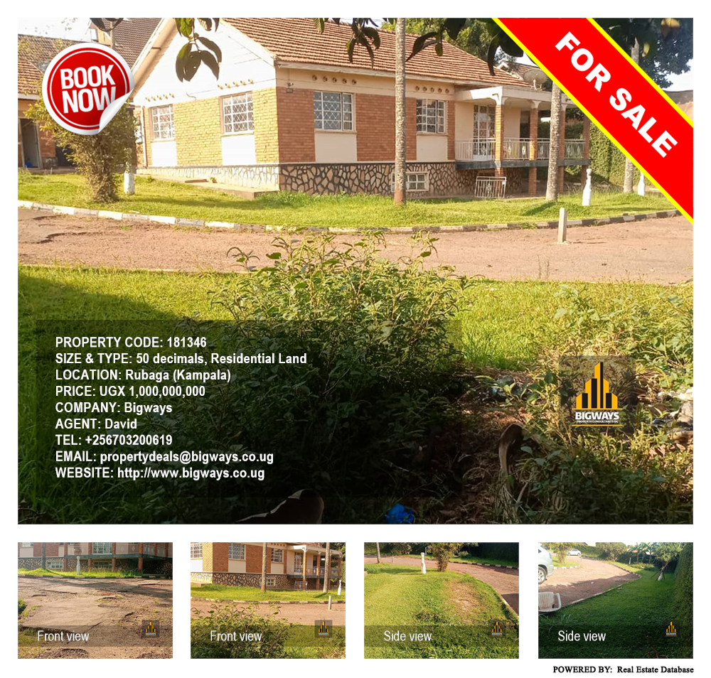 Residential Land  for sale in Rubaga Kampala Uganda, code: 181346